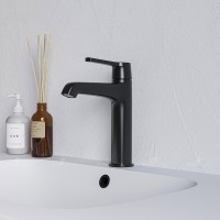 Смеситель для раковины RGW Shower Panels SP-301B 511405301-04 Черный матовый латунь