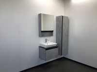 Шкаф пенал Comforty Эдинбург 40 00004147998 подвесной Бетон светлый МДФ / ЛДСП