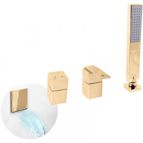 Смеситель на борт ванны Rav Slezak Loira LR563.5PZ Золото латунь