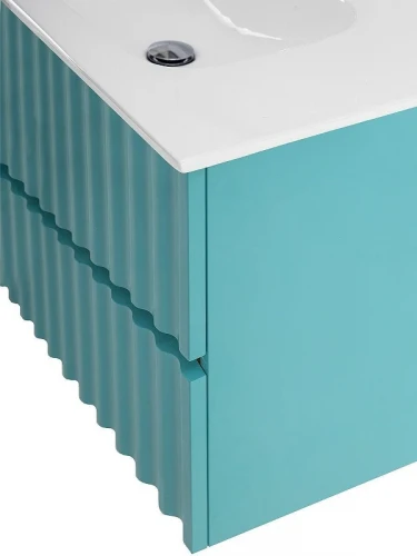 Тумба под раковину Art&amp;Max Elegant 100 AM-ELEGANT-1000-2C-SO-MM-LED подвесная цвет Светло-зеленый матовый