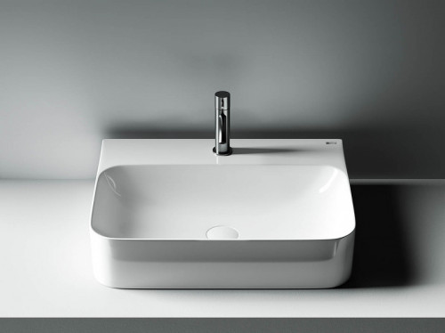 Раковина Ceramicanova Aura 60 CN2001 Белая фаянс подвесная, накладная