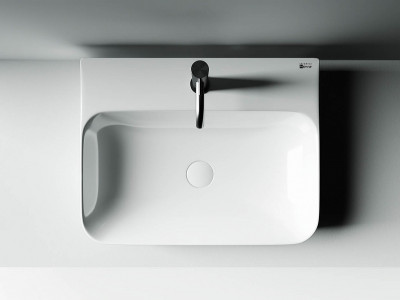 Раковина Ceramicanova Aura 60 CN2001 Белая фаянс подвесная, накладная