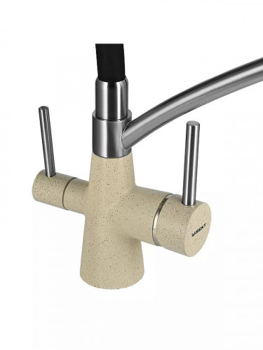 Смеситель для кухни Wisent W4855-30-2 цвет Крем