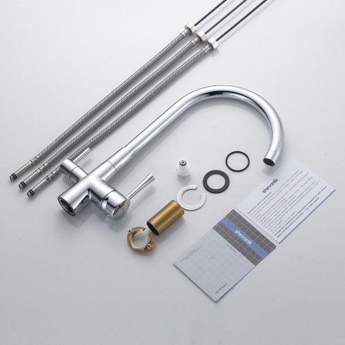 Смеситель для кухни Shevanik S428 цвет Хром