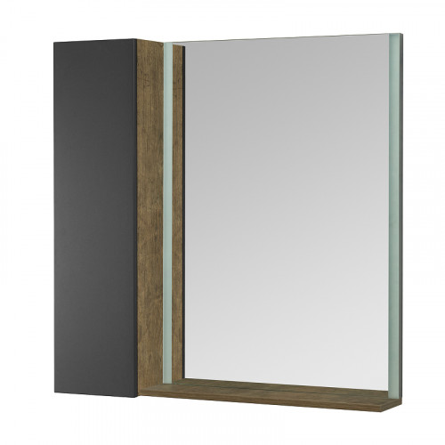 Подвесной шкаф Aquaton Терра 24 1A247403TEKA0 Дуб кантри Антрацит МДФ / ЛДСП