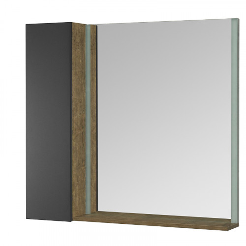 Подвесной шкаф Aquaton Терра 24 1A247403TEKA0 Дуб кантри Антрацит МДФ / ЛДСП