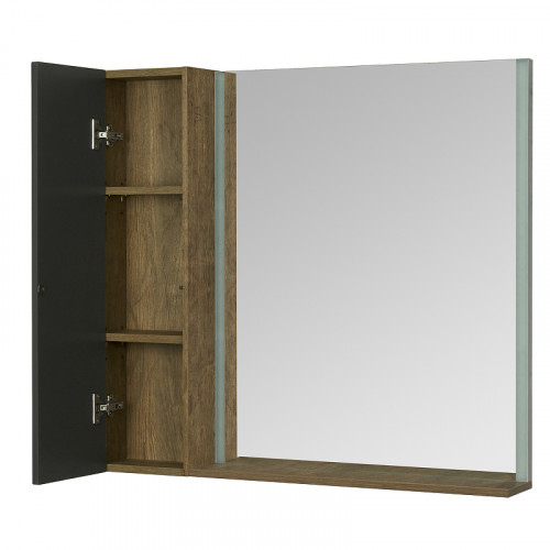 Подвесной шкаф Aquaton Терра 24 1A247403TEKA0 Дуб кантри Антрацит МДФ / ЛДСП