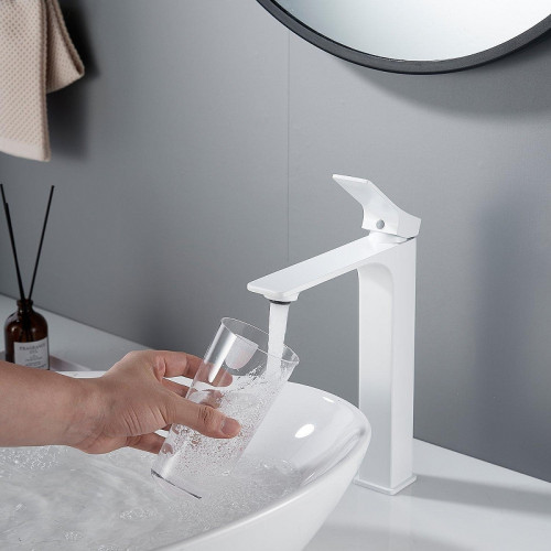 Смеситель для раковины Shevanik S6111C цвет Белый