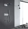 Душевая система Abber Wasser Kreis AF8150 с термостатом Хром латунь встраиваемый