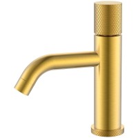 Смеситель для раковины Boheme Stick 121-MG.2 Золото матовое латунь