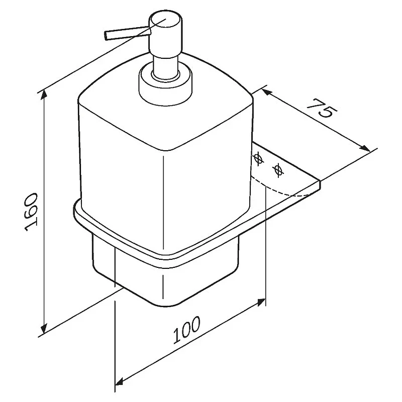 Дозатор для жидкого мыла AM.PM Inspire V2.0 A50A36922 Черный матовый