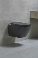 Унитаз биде beWash Bogen 88303670 подвесной Черный матовый с сиденьем Микролифт фарфор подвесной