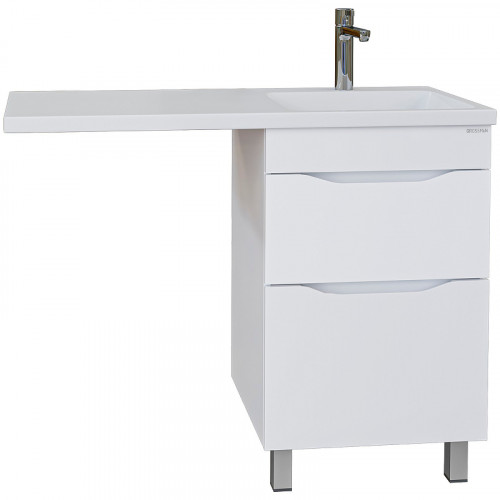 Тумба под раковину Grossman Вилар 110 125011 Белая МДФ / ЛДСП