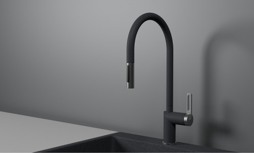 Смеситель для кухни Granula 8172 цвет Графит