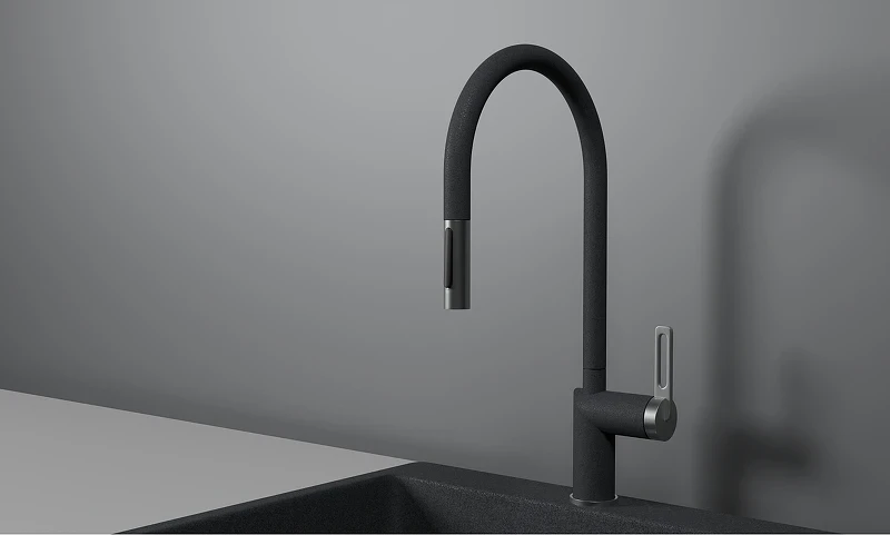 Смеситель для кухни Granula 8172 цвет Графит