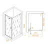 Душевой уголок RGW Stilvoll 80x100 703214580-11 профиль цвет Хром стекло прозрачное