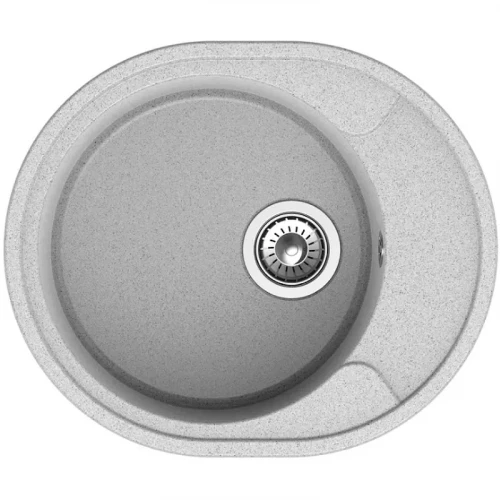 Кухонная мойка Reflection Allonge 57 RF0658GR Серая искусственный камень (литьевой мрамор) встраиваемый