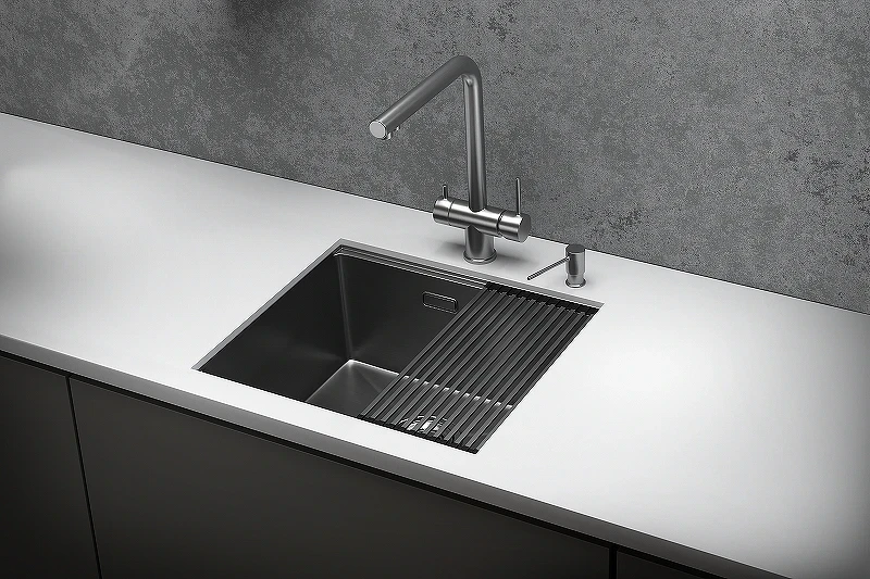 Кухонная мойка Granula Kitchen Space 50 5045U цвет Сталь сатин