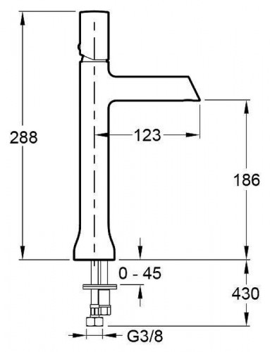 Смеситель для раковины Jacob Delafon Toobi E8960-BN цвет Никель