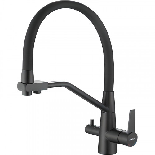 Смеситель для кухни Haiba HB76822-7 Черный матовый нержавеющая сталь