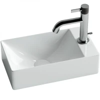Раковина Ceramicanova Element 37 CN5007 Белая фаянс накладная