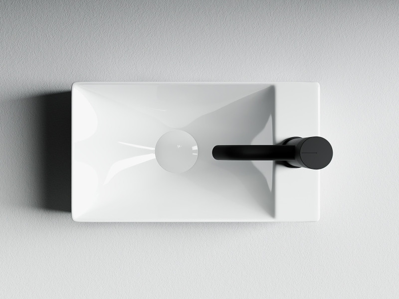 Раковина Ceramicanova Element 37 CN5007 Белая фаянс накладная