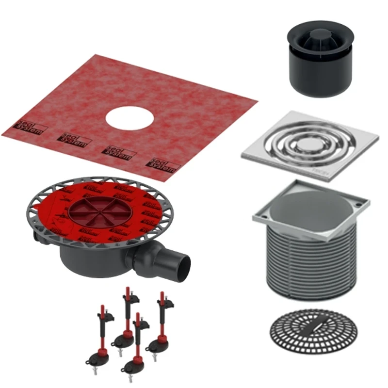 Трап для душа Tece Drainpoint 120 KDP-S120 с решеткой Хром