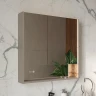 Зеркальный шкаф Equil Gleam 80 szGLEAM.LED.80.2D-25 с подсветкой цвет Амарок Дуб вотан