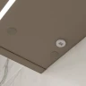 Зеркальный шкаф Equil Gleam 80 szGLEAM.LED.80.2D-25 с подсветкой цвет Амарок Дуб вотан