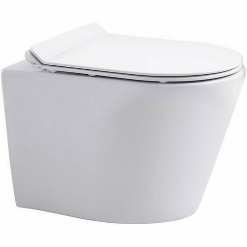 Унитаз Aquanet Atago W Short Tornado 332173 подвесной с сиденьем Микролифт фарфор подвесной