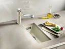 Кухонная мойка Blanco Subline 160-U 523400 Белая искусственный камень (литьевой мрамор) встраиваемый