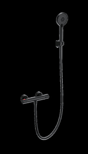 Смеситель для душа Wonzon &amp; Woghand Inn WW-B2063-A-MB с термостатом цвет Черный матовый