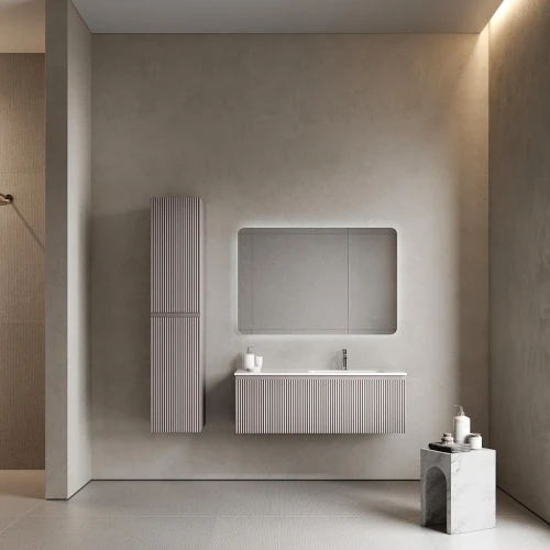 Тумба под раковину Sancos Snob R 1.0 120 R SNR1.0120RSM подвесная цвет Doha Soft