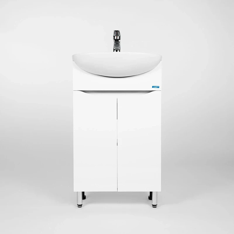 Тумба под раковину VIANT Рим 50 VRIM50BA-T2ST Белая МДФ / ЛДСП