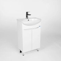 Тумба под раковину VIANT Рим 50 VRIM50BA-T2ST Белая МДФ / ЛДСП