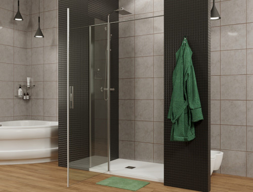 Душевая дверь Allen Brau Priority 120 3.31031.00 профиль Хром стекло прозрачное