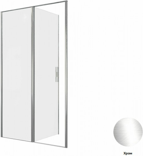 Душевая дверь Allen Brau Priority 120 3.31031.00 профиль Хром стекло прозрачное