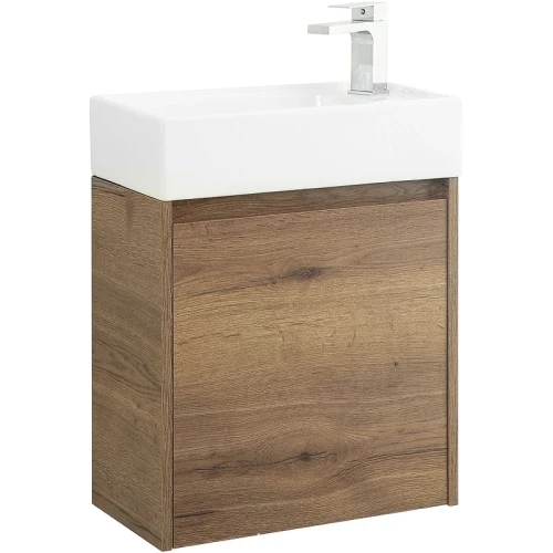 Тумба под раковину BelBagno Kraft Mini 50 R KRAFT MINI-500/260-1A-SO-RT-R подвесная Rovere Tabacco МДФ / ЛДСП