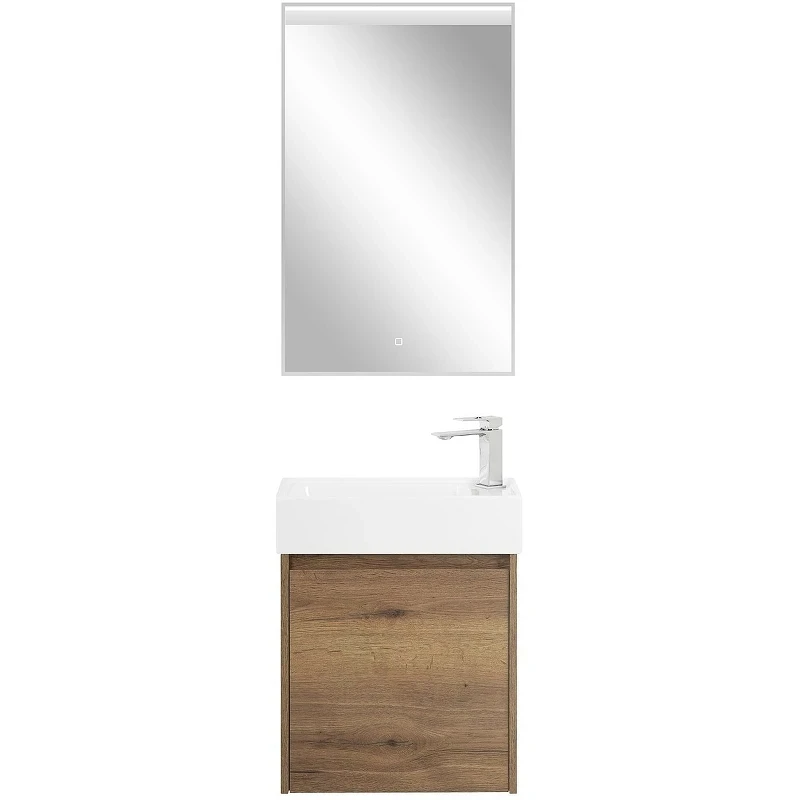 Тумба под раковину BelBagno Kraft Mini 50 R KRAFT MINI-500/260-1A-SO-RT-R подвесная Rovere Tabacco МДФ / ЛДСП