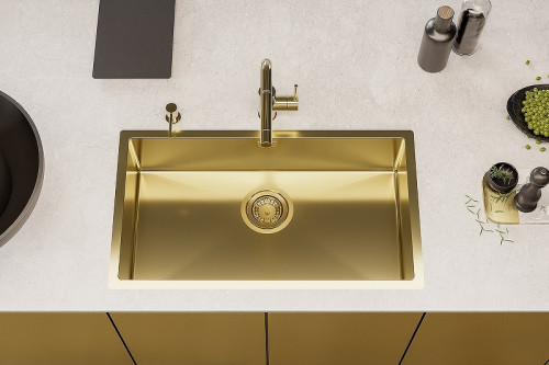 Смеситель для кухни Alveus Zeos P Monarch Gold 1136501 Золото латунь