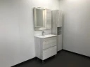 Шкаф пенал Comforty Верона 35-Н 00004142368 подвесной Дуб белый МДФ / ЛДСП