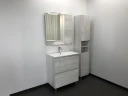Шкаф пенал Comforty Верона 35-Н 00004142368 подвесной Дуб белый МДФ / ЛДСП