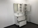 Шкаф пенал Comforty Верона 35-Н 00004142368 подвесной Дуб белый МДФ / ЛДСП