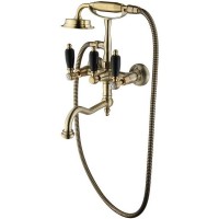 Смеситель для ванны Caprigo Adria-Classic Black Edition 03B-510-vot Бронза латунь на стену
