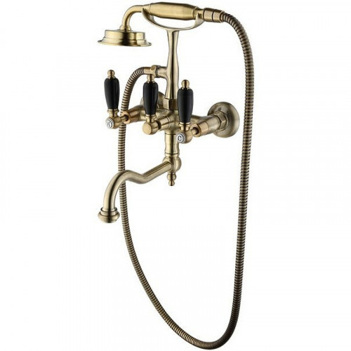 Смеситель для ванны Caprigo Adria-Classic Black Edition 03B-510-vot Бронза латунь на стену