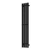 Электрический полотенцесушитель APEXTERMO Sirius 1100x180 SR10113BM с крючками цвет Черный матовый