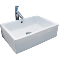Раковина-чаша CeramaLux 51 9129 Белая фаянс накладная