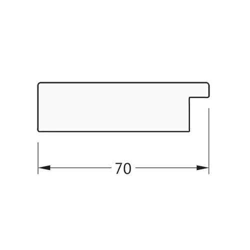 Зеркало Evoform Octagon 73х73 BY 3870 в багетной раме - Чеканка белая 70 мм стекло