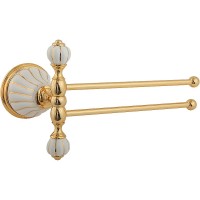 Полотенцедержатель Migliore Olivia 17528 поворотный Золото Белый