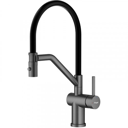 Смеситель для кухни Raglo R86.41.09 Графит матовый Черный латунь